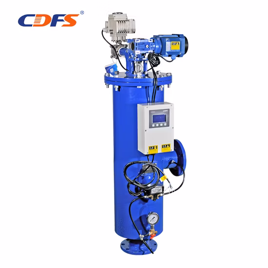 산업용 정수 필터 자동 역세 브러시 유형 자체 청소 스트레이너 필터 폐수/해수 담수화 수처리 용 50 마이크론